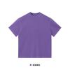 2025 água de lavagem transfronteiriça fazer camiseta velha 350g vento retrô tingido deslumbrante algodão manga curta solta pesada plus size gola redonda