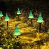 Luces solares de suelo, Luces de colores, Luces solares para paisaje de jardín exterior, Luces decorativas de muñeco de nieve, Luces de suelo para césped
