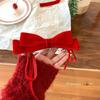 Grampo de cabelo de laço de Natal Ano Novo Acessórios para cabelo vermelho Feminino High-end Sense Grampo de cabelo branco Top Clipe Atmosfera de Natal Sense Headwear