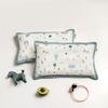 Funda de almohada infantil de hilo de doble capa personalizada Funda de almohada de gasa para bebé amigable con la piel tamaño de almohada de látex personalizada al por mayor