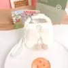 Funda para Auriculares de Lana Rellena de Dibujos Animados Tejida a Mano Funda para Auriculares de Lana Mini Monedero Bolsa de Almacenamiento