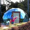 Tenda de rede azul transparente para quarto com céu estrelado, proteção solar, 6 metros, 7 metros, para acampamento ao ar livre em família, hotel, tenda de bola, homestay popular na internet
