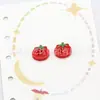 Botões de Resina com Quatro Furos, Cor Pérola, Formato de Tomate, Botões em Formato de Animal para Camisas, Malhas e Jaquetas