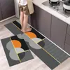 Tapete de tecido durável e resistente à poeira transfronteiriço Tapete de cozinha Porta do vaso sanitário Banheiro Tapete universal Tapete para os pés