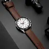 Reloj deportivo casual impermeable de moda para hombre, reloj de estudiante Pinduoduo con correa de cuero y calendario, de cuarzo