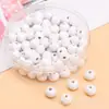 En Stock Al Por Mayor Cuentas Redondas de Madera de 16 mm Color Caramelo Macaron Cuentas Sueltas con Agujeros Rectos para Manualidades DIY Decoración con Cuentas