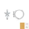 Pendientes sencillos y de moda de plata 925, producto de lujo ligero de alta gama, exquisitos pendientes de aro redondos estilo ins de moissanita