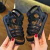 Sandalias Romanas para Niñas 2025 Primavera/Verano Nuevo Estilo Coreano de Moda Zapatos de Verano de Caña Alta de Princesa para Niñas Pequeñas