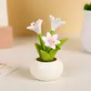 Maceta Estilo Nuevo Duende Linda Creativa Planta en Maceta Adorno de Flor Resina Mini Decoración de Escritorio Fresca y Sencilla Regalo