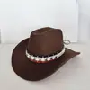 Sombrero de Vaquero Tachonado Transfronterizo Temática del Día de la Independencia de América Estilo Occidental Sombrero para el Sol Sombrero de Fiesta para Festival de Música de Mujeres