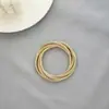 Pulsera de Personalidad Transfronteriza Europea y Americana de Industria Pesada Estilo Frío Simple Línea de Bobinado Multicapa Straddle de Primavera Pulsera Exagerada Joyería