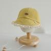 Sombrero Infantil Otoño e Invierno Sombrero de Pescador para Bebé Niños y Niñas Sombrero de Pescador con Volantes estilo Coreano Sombrero de Cubeta de Ala Ancha Trendy