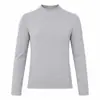 Camada Base Feminina Outono/Inverno Transfronteiriça Gola Alta Slim Fit Cor Sólida Top Simples Versátil Europeu e Americano
