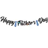 Feliz Día del Padre Banner Intermitente Corbata Diseño de Cerveza Suministros para Fiestas