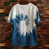 Camiseta Especial de Algodón Puro Tie-Dye para Niños de Manga Corta DIY Actividades de Jardín de Infancia Pintura Graffiti