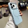 Adecuado para Apple 17 Agujero Grande Anillo Fino Funda Magnética para Teléfono Silicona Líquida iPhone 18 Pro Max Cubierta Protectora Mate