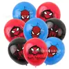 Nuevo globo caliente de dibujos animados de los Vengadores de Amazon, globo de látex de Spider-Man, accesorios para la decoración del lugar de la fiesta