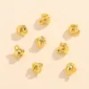 Brincos DIY Banhados a Cobre Ouro 18K Verdadeiro Acessórios de Joias Pingente Cor Dourada 14K Pingente Sino
