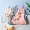 Toalha de pendurar de fleece de coral atacado de fábrica personalizável toalha de gato de desenho animado Nova toalha de pendurar de desenho animado