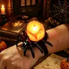 Luz de Vela de Araña Simulada Luz Nocturna Digital LED Accesorios de Decoración para Fiestas de Halloween Decoración de Atmósfera para Habitaciones Secretas