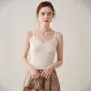 Camisola de malha de cashmere, nova para o início do outono, decote V feminina, cor sólida, canelada vertical, sem mangas, top justo