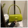 Bolsa Pequena Feminina Estilo Coreano 2023 Nova Moda Bolsa de Mão Verão Texte Estilo Ocidental Bolsa Transversal Bolsa Quadrada Pequena para o Dia a Dia