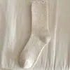 Calcetines tobilleros nuevos con volantes, calcetines de media pantorrilla para mujer, calcetines de algodón estilo japonés para otoño/invierno, perfectos con sandalias Birkenstock, calcetines de encaje de color liso