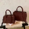 Bolso de Mano Transfronterizo 206 Nuevo Mate Vintage Bolso Cruzado para Mujer, Estilo Casual Bolso Boston de Gamuza, Bolso de Hombro