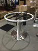 Patas de Mesa, Patas de Mesa de Barra de Acero Inoxidable, Base de Hierro Fundido, Soporte Metálico de Hierro Forjado para Mesa de Comedor, Patas Redondas para Mesa de Té, Marco de Mesa