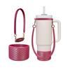 Funda Diagonal de Silicona para Taza Transfronteriza Correa para Botella de Agua Stanley Correa para Botella de Agua Correa de Agarre para Taza de Agua Anillo de Silicona