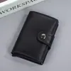 Portatarjetas Popular Transfronterizo de Amazon Antirrobo RFID Multifuncional Gran Capacidad Caja Metálica para Tarjetas Cartera con Expulsión Automática de Tarjetas