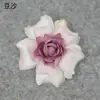 Broche Flor Rosa Pétala Dobrável Simulado Decoração de Chapéu Adorno de Cabeça Material DIY Caixa de Presente Decoração de Bolo Adereço para Fotografia de Casamento