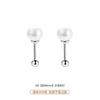 Pendientes de Perla con Forma de Concha Sencilla de Plata Pura S999 para Mujer, Nuevos Pendientes Populares de Estilo Minimalista Exquisito de Lujo Ligero