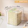 Cubo de Arroz para Cocina Hogareño a Prueba de Insectos y Humedad Sellado de Gran Capacidad de Grado Alimenticio Cubo de Almacenamiento de Arroz con Tapa Basculante para Granos y Cereales