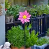 Molino de Viento de Hierro Giratorio Decoración de Jardín al Aire Libre Patio Decoración Creativa Girasol Guardería Villa Diseño de Patio