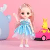 Caixa de Presente Conjunto Boneca Princesa 17cm Presente de Jardim de Infância Presente de Aniversário para Crianças Brinquedo de Menina Boneca Bebê Fofo