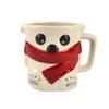 Taza de Cerámica de Dibujos Animados Coca-Cola Oso Blanco Alto Valor de Color Linda Hogar Gran Capacidad Vaso de Agua Taza de Té para Oficina