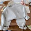 300g Terciopelo Shu color algodón ropa de otoño pantalones de otoño traje interior para abrigar adolescentes niños y niñas ropa de casa cálida