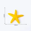 Estrellas de mar coloridas Musgo adornos de micropaísaje artesanías de resina pequeños adornos Mediterráneo accesorios para carcasa de teléfono móvil