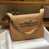 Nuevo Maletín Kelly de Cuero Genuino con Patrón de Palma 2025, Moderno y Versátil, Bolso Cruzado de Hombro Unisex, de Moda