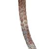 Collar elástico de memoria de plata de ley S925 con cuentas extremadamente finas Collar simple de plata 45cm Cadena de plata elástica