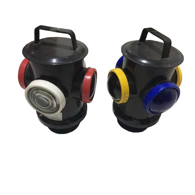 立式扳道器交通信号灯 视觉信号铁路标志灯 充电扳道器信号灯