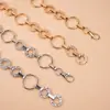 Hebilla de Moda Metálica Cadena de Cintura Estilo Coreano para Mujer Dorado Decorativo Cinturón para Vestido Mujeres de Gama Alta Elástico Delgado Faja