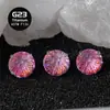 Pendientes de Hélice para Cartílago G23 de Titanio F136 de 8 mm Corte Cielo Fuego con Corte de Fuegos Artificiales Degradado Circonita 5A
