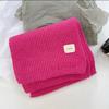 Bufanda para Mujer, Invierno Coreana Versátil Color Sólido Tejida Lana Cálida Pareja Engrosada Calentador de Cuello Bufanda Tejida para Hombre Estilo Coreano