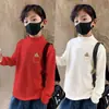 Y2556 # Ropa Interior Básica para Niños Cuello Semi-Alto Ropa Interior para Niños Otoño e Invierno Camiseta de Manga Larga Capa Base Térmica Top Térmico