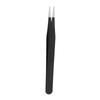 Pinzas electrónicas de acero inoxidable de dos piezas, pinzas de codo recto y punta de dos piezas, pinzas tipo nido de pájaro, bolsa amarilla de PVC
