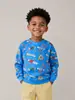Ropa transfronteriza Estilo europeo y americano Niños Cohete Estampado completo Sudadera infantil Algodón de punto Niños pequeños Cuello redondo Camiseta interior