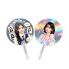 Ventilador de Plástico PET Transparente Láser de Estrella DIY Personalizado para Conciertos, Apoyo a Celebridades y Anime