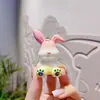 Llavero de Conejo Plegable con Gradiente Colgante de Conejito de Resina Llavero para Coche Bolsos Regalo Pequeño Colgante Exquisito